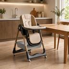 4-in-1 Adjustable Reclining & Foldable Baby High Chair