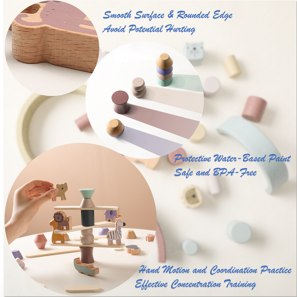 Wooden Stacking Balance Blocks for Kids – Kidoriko