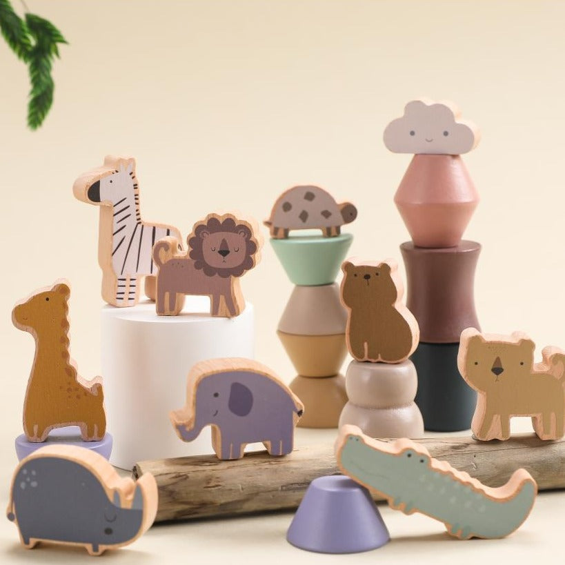 Wooden Stacking Balance Blocks for Kids – Kidoriko