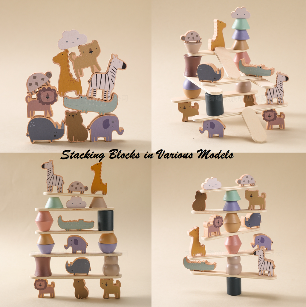 Wooden Stacking Balance Blocks for Kids – Kidoriko