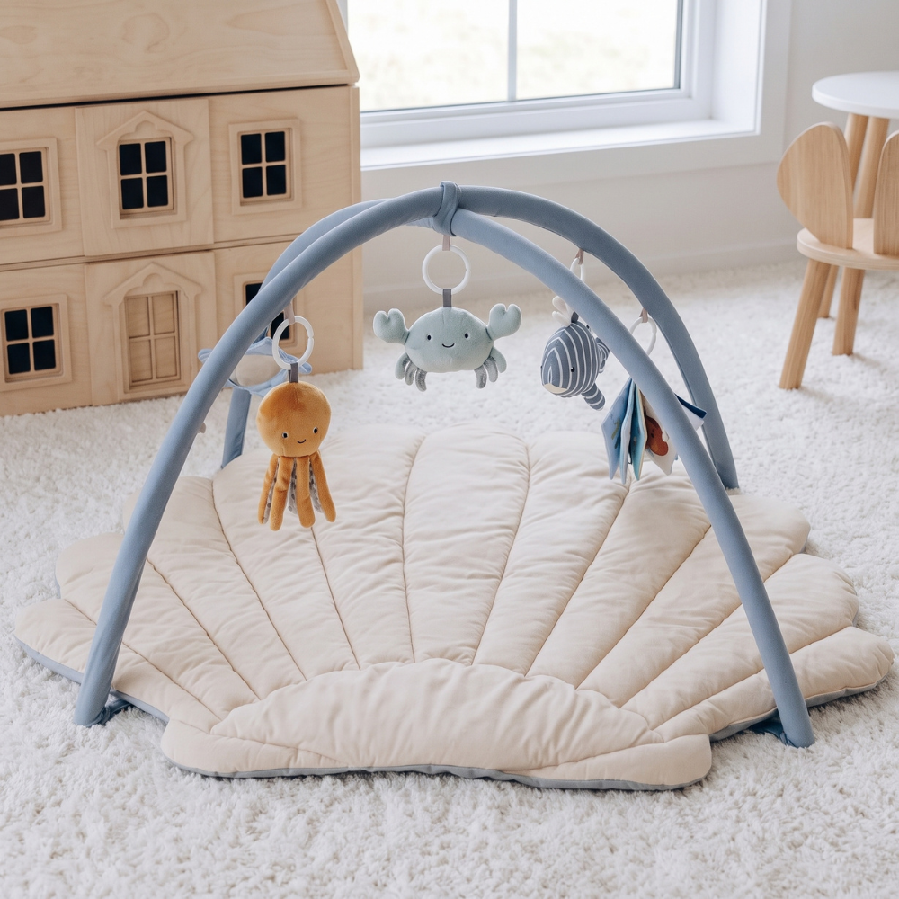 Shell Baby Play Gym with Sensory Toys – Kidoriko