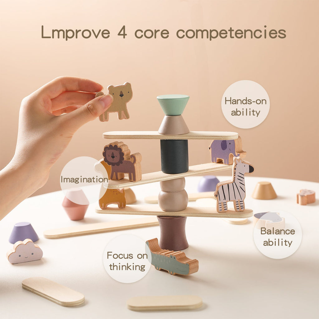 Wooden Stacking Balance Blocks for Kids – Kidoriko