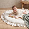 Round Quilted Play Mat, Thick Padding – Kidoriko
