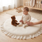 Round Quilted Play Mat, Thick Padding – Kidoriko