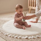 Round Quilted Play Mat, Thick Padding – Kidoriko