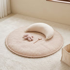 Round Quilted Play Mat, Thick Padding – Kidoriko