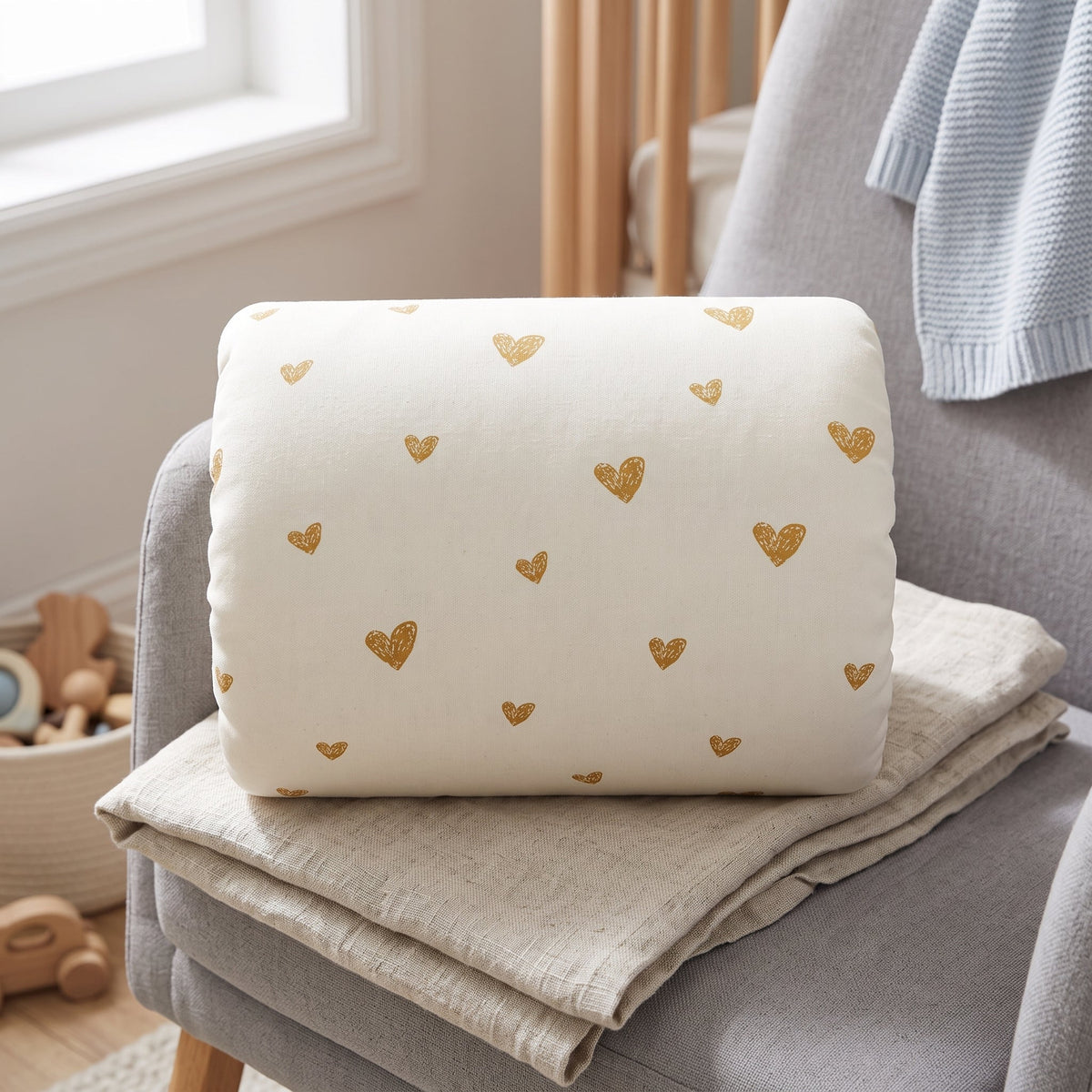 Ergonomic Feeding Arm Pillow, Removable Cover – Kidoriko