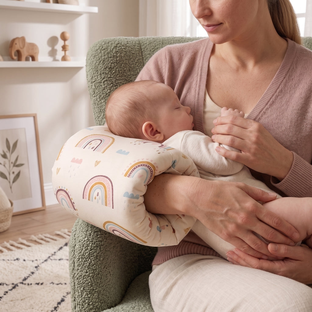 Ergonomic Feeding Arm Pillow, Removable Cover – Kidoriko
