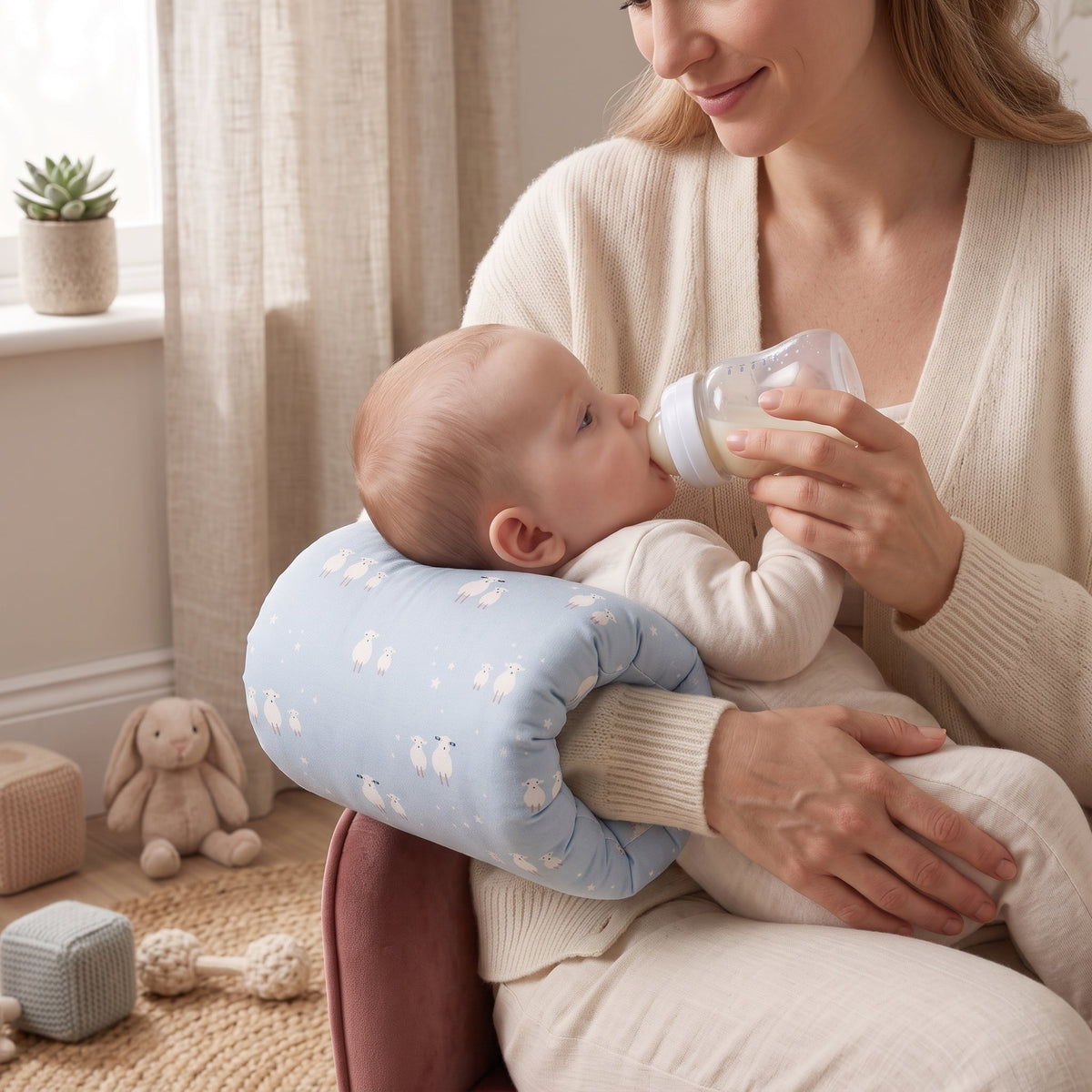 Ergonomic Feeding Arm Pillow, Removable Cover – Kidoriko
