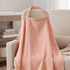 Cotton Nursing Cover Poncho, Open Neckline – Kidoriko