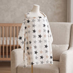 Cotton Nursing Cover Poncho, Open Neckline – Kidoriko