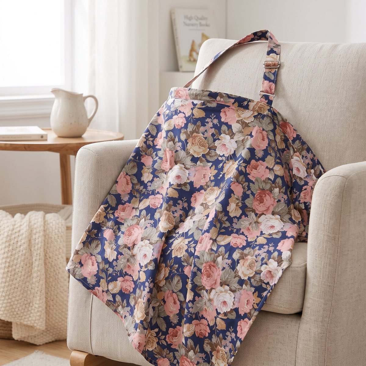 Cotton Nursing Cover Poncho, Open Neckline – Kidoriko