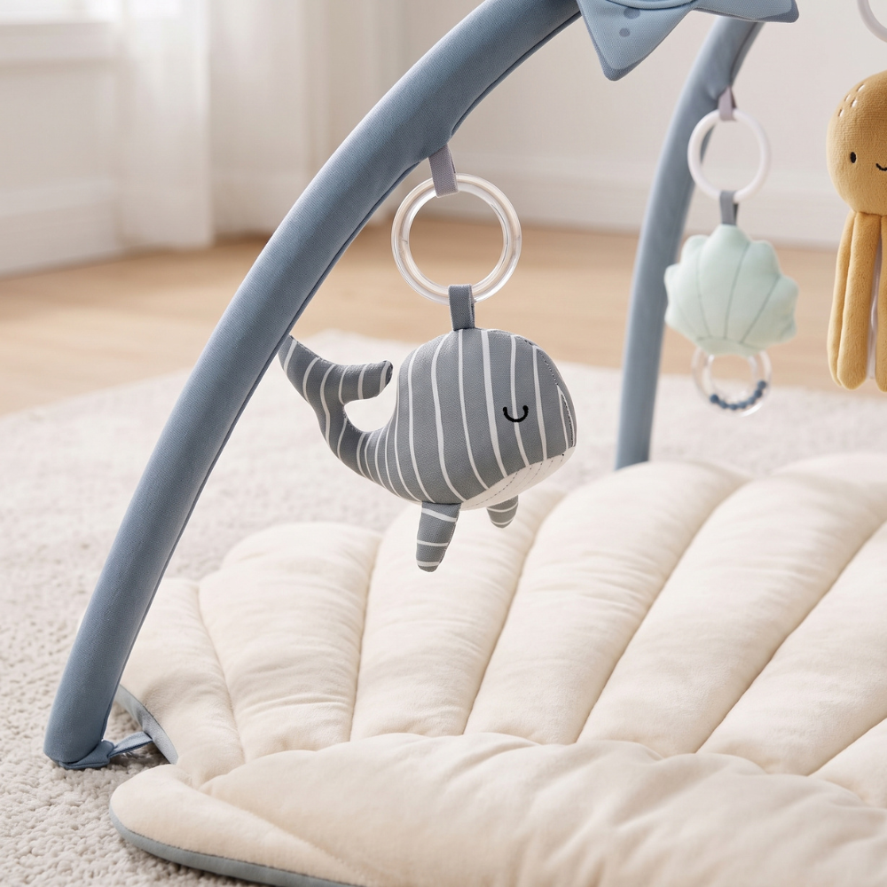 Shell Baby Play Gym with Sensory Toys – Kidoriko