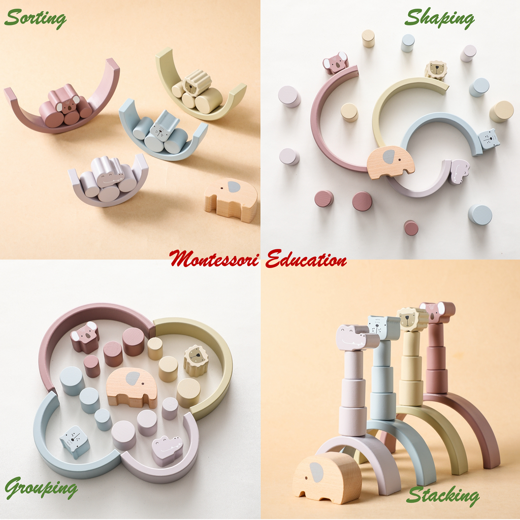 Wooden Stacking Balance Toy for Toddlers – Kidoriko