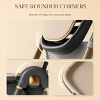4-in-1 Adjustable Reclining & Foldable Baby High Chair