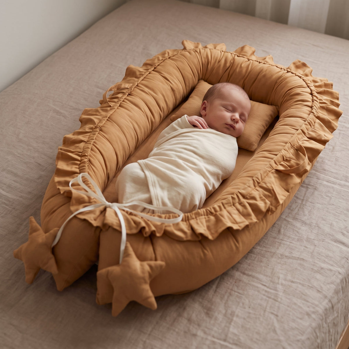 Natural Cotton Baby Snuggle Nest Lounger – Kidoriko