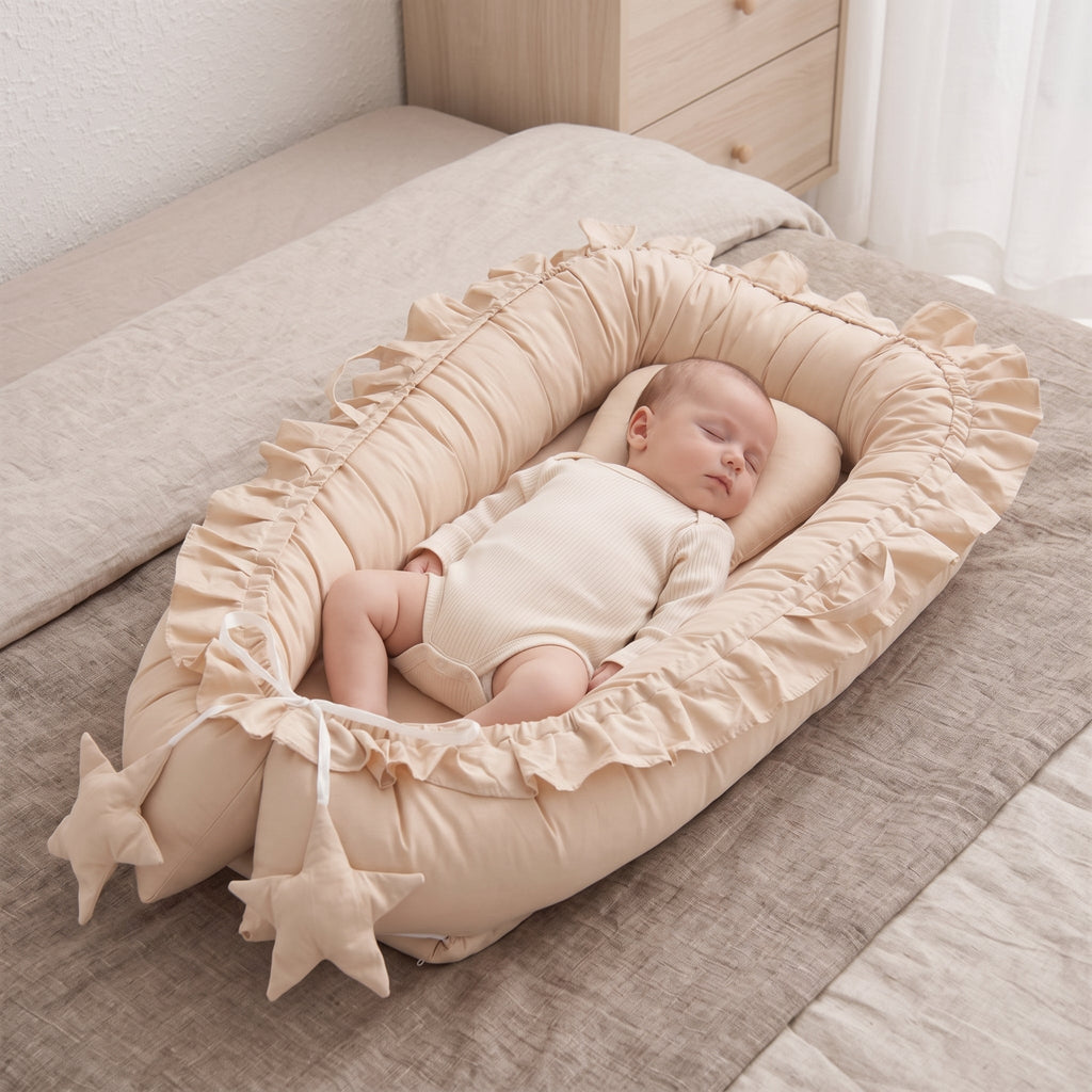 Natural Cotton Baby Snuggle Nest Lounger – Kidoriko