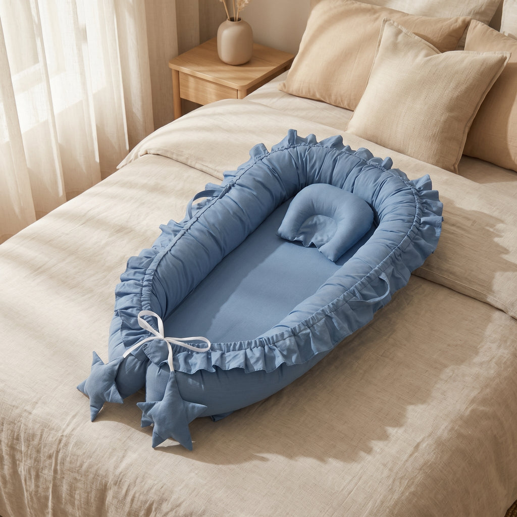 Natural Cotton Baby Snuggle Nest Lounger – Kidoriko