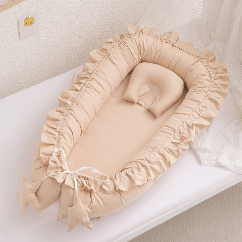Natural Cotton Baby Snuggle Nest Lounger – Kidoriko