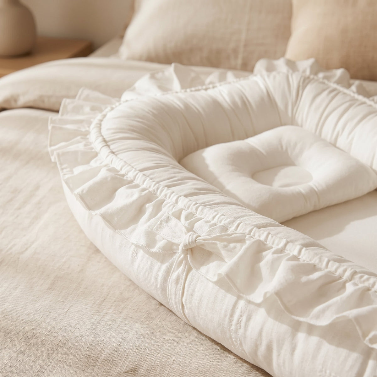 Natural Cotton Baby Snuggle Nest Lounger – Kidoriko