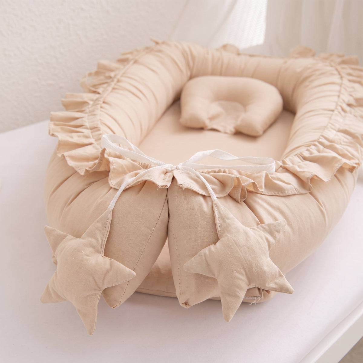 Natural Cotton Baby Snuggle Nest Lounger – Kidoriko