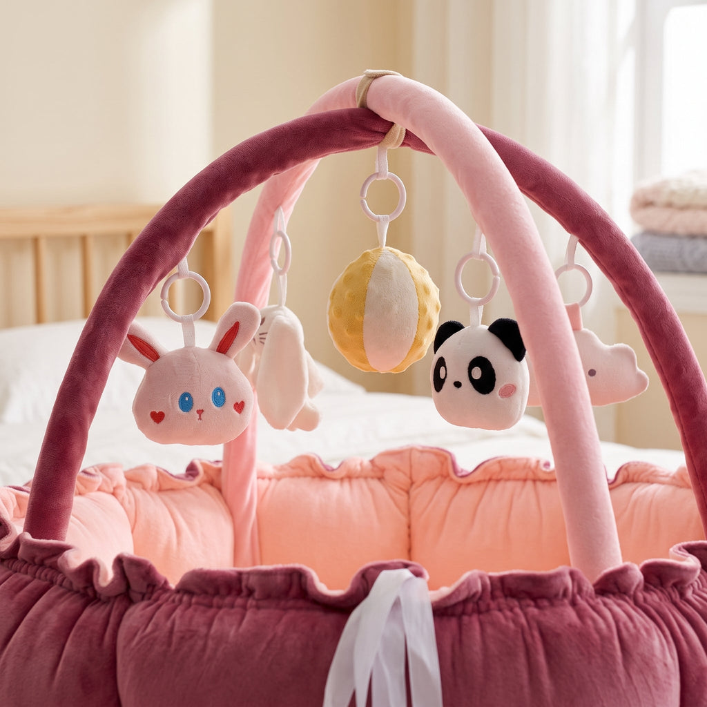 Baby Play Gym with Cushioned Nest & Toys – Kidoriko