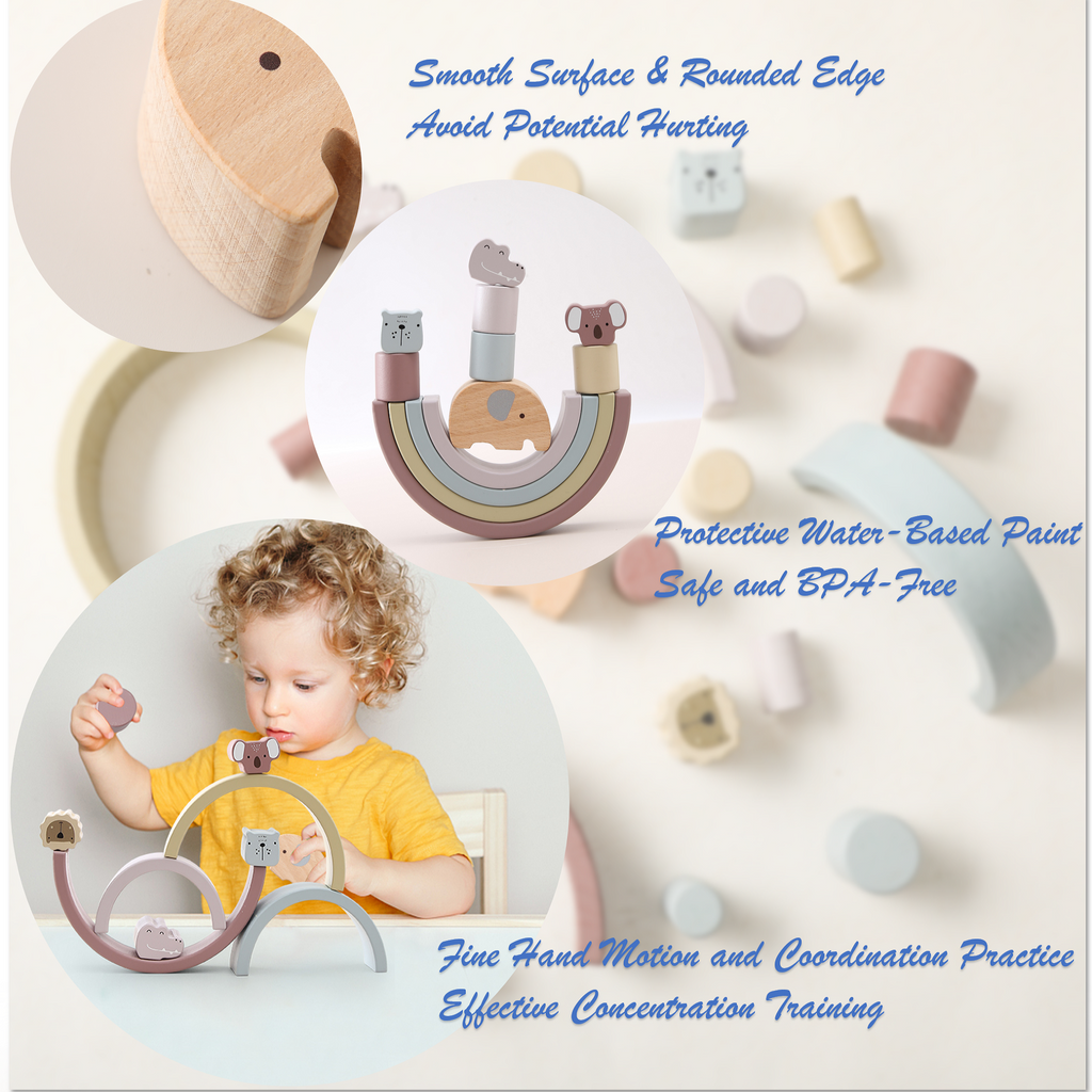 Wooden Stacking Balance Toy for Toddlers – Kidoriko