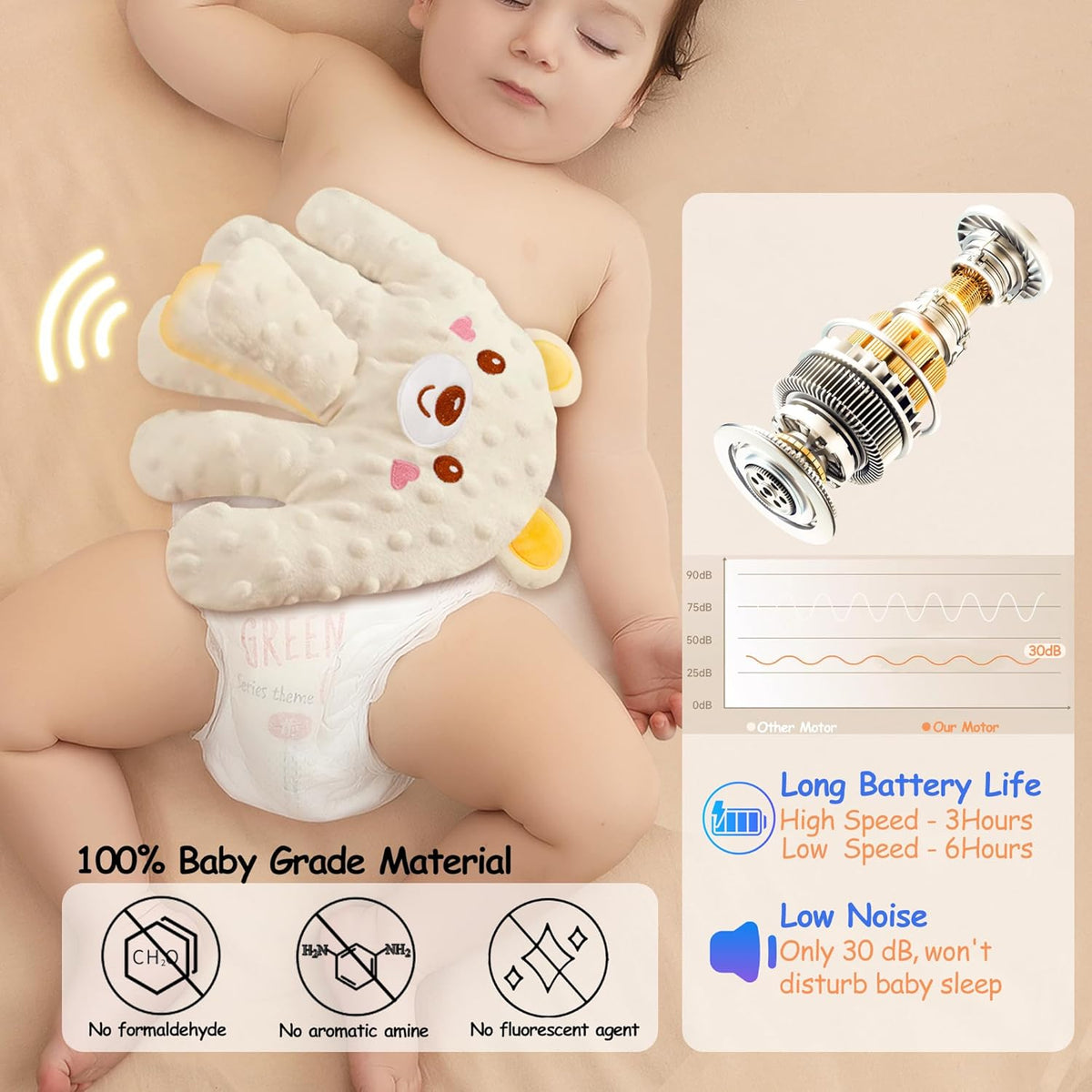 Gentle Tapping Sleep Plush for Bedtime – Kidoriko