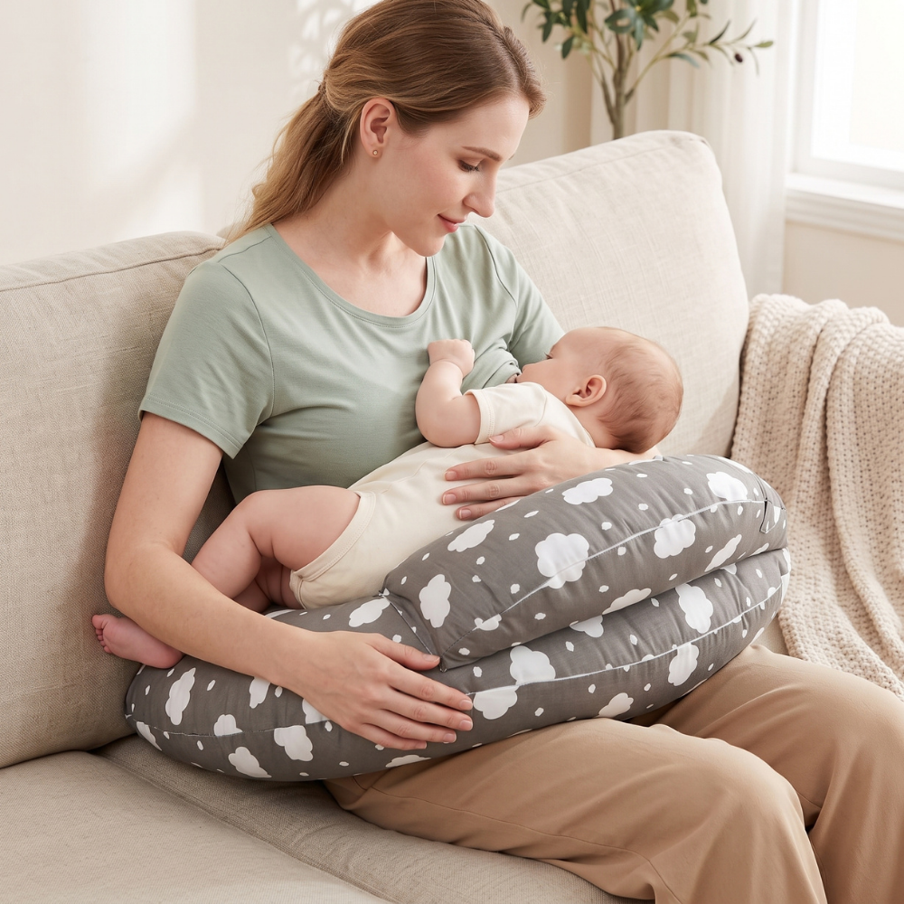 Cradle Nursing Pillow, Adjustable Strap – Kidoriko