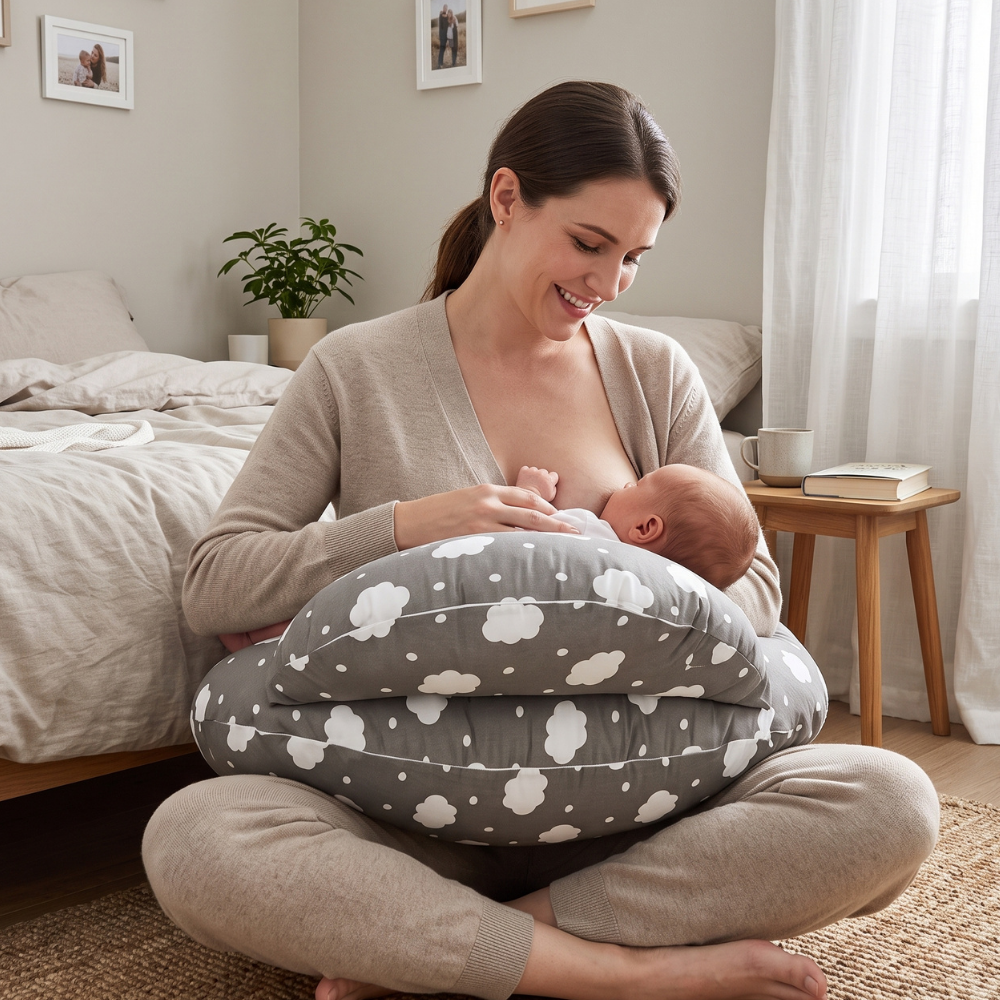 Cradle Nursing Pillow, Adjustable Strap – Kidoriko