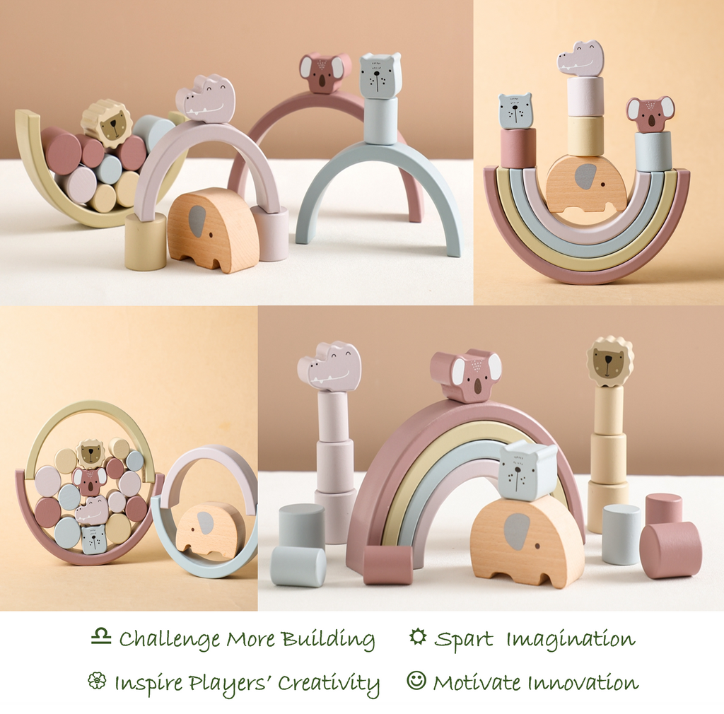 Wooden Stacking Balance Toy for Toddlers – Kidoriko