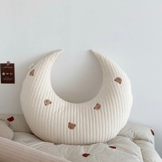 Moon Nursing Pillow, Cotton Blend Support – Kidoriko
