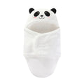 Plush Cotton Newborn Swaddle Blanket with Bear Hood