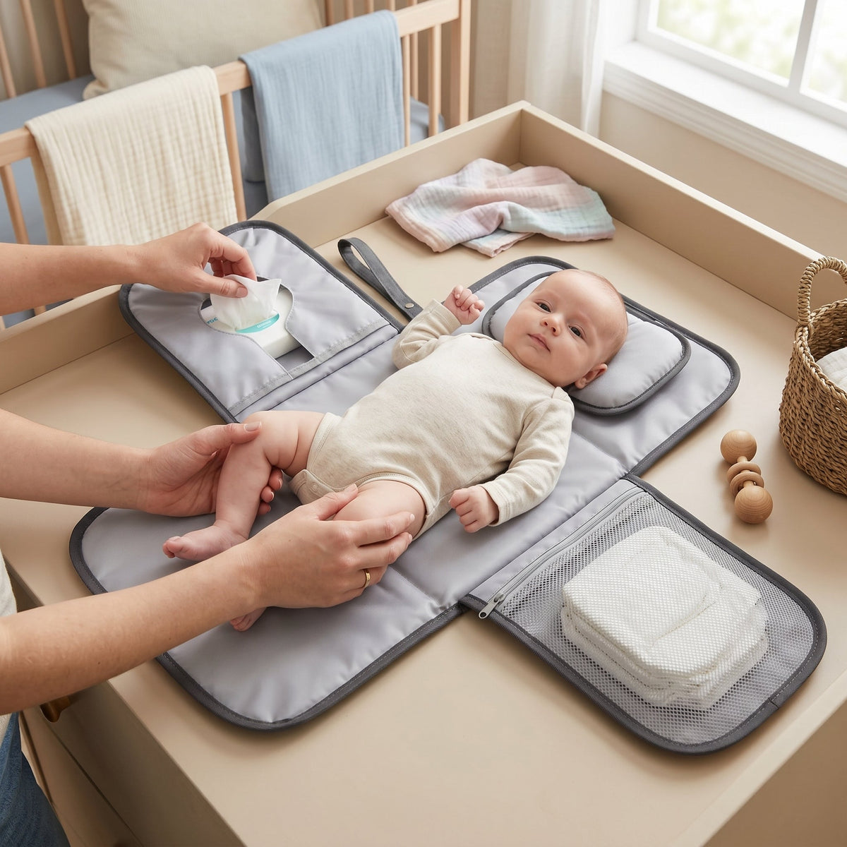 Foldable Waterproof Diaper Changing Pad – Kidoriko