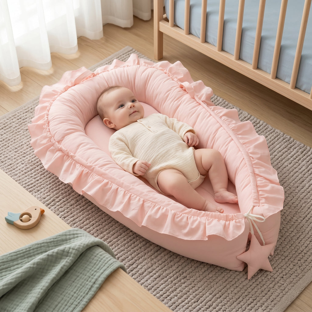 Natural Cotton Baby Snuggle Nest Lounger – Kidoriko