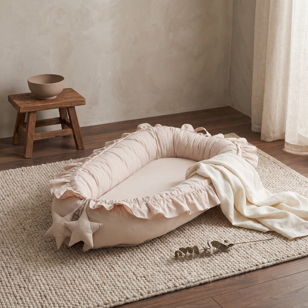 Natural Cotton Baby Snuggle Nest Lounger – Kidoriko