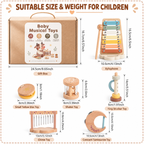 Wooden Musical Instruments Play Set for Kids – Kidoriko