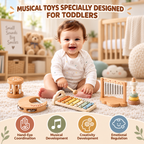 Wooden Musical Instruments Play Set for Kids – Kidoriko