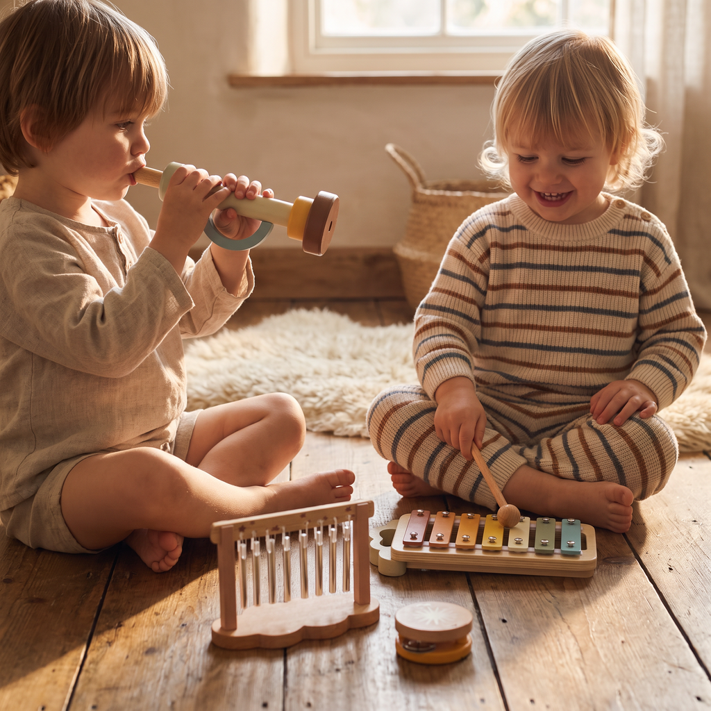 Wooden Musical Instruments Play Set for Kids – Kidoriko
