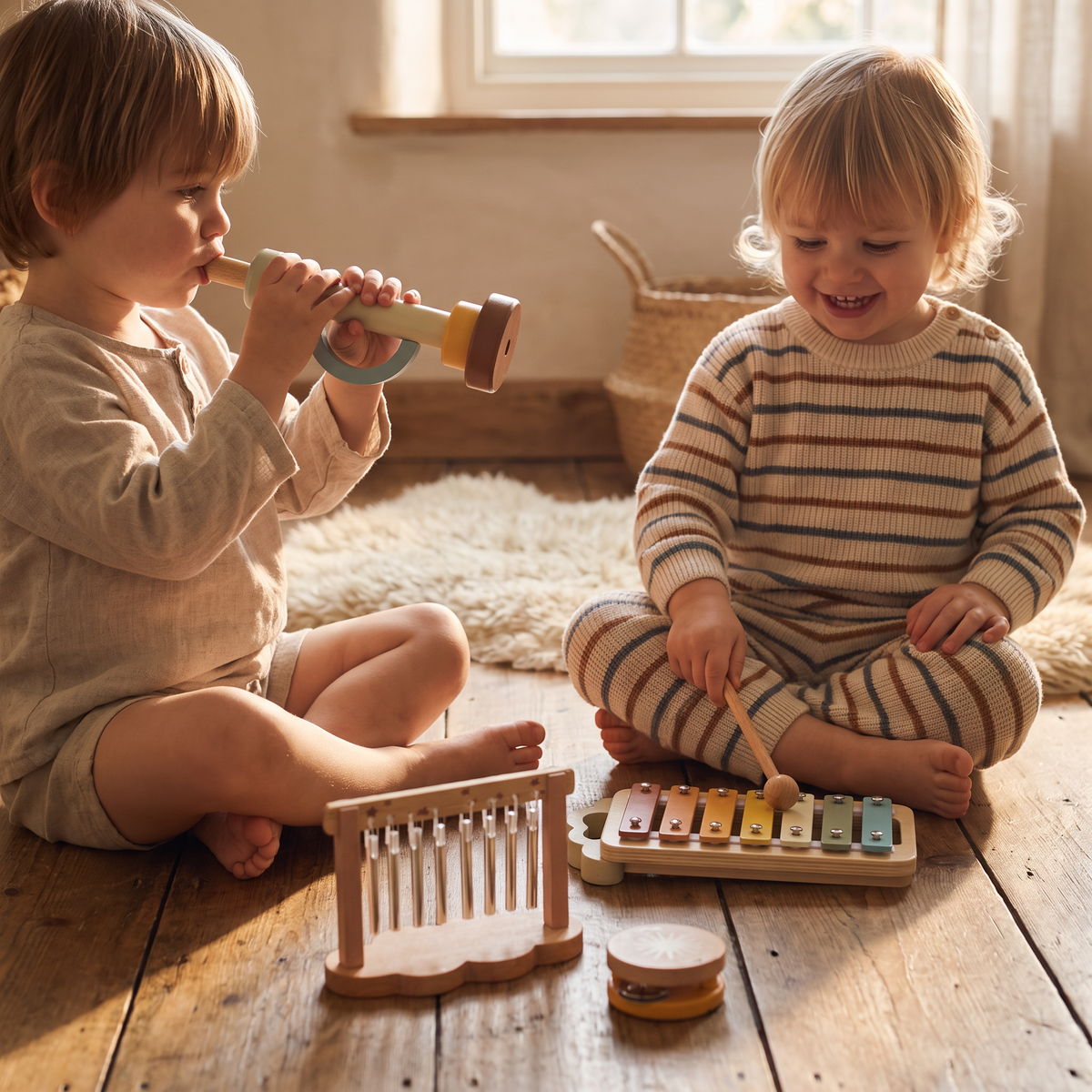 Wooden Musical Instruments Play Set for Kids – Kidoriko