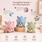 Silicone Bear Teether Toy (BPA-Free)