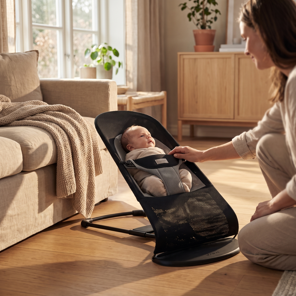 Self-Balancing Baby Rocker, Breathable Seat – Kidoriko