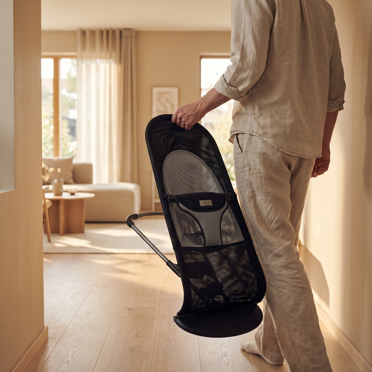 Self-Balancing Baby Rocker, Breathable Seat – Kidoriko