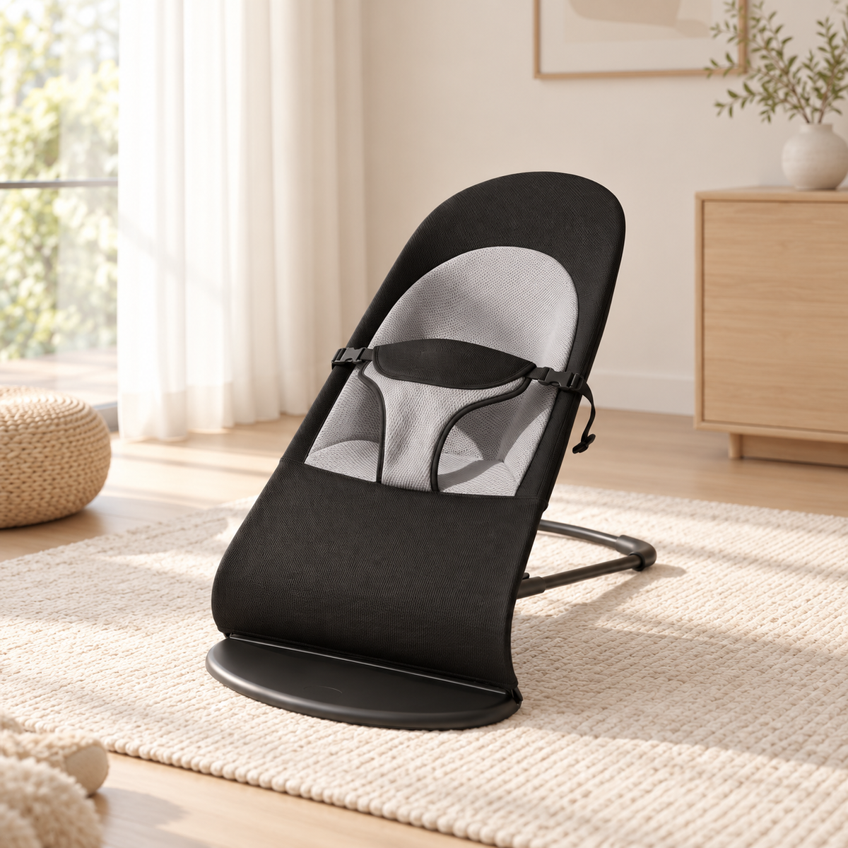 Self-Balancing Baby Rocker, Breathable Seat – Kidoriko