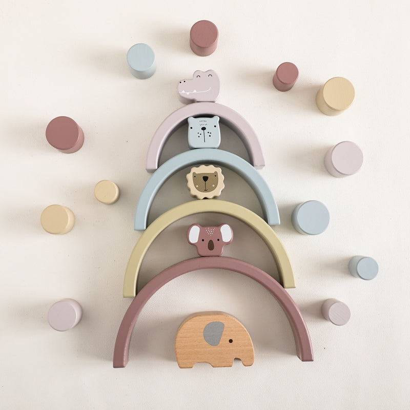 Wooden Stacking Balance Toy for Toddlers – Kidoriko