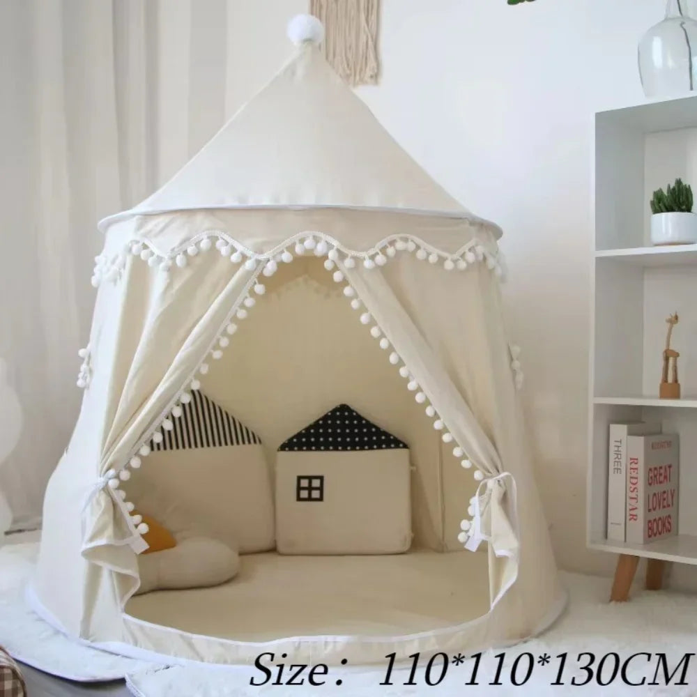 Canvas Play Teepee for Kids, Tool-Free Setup – Kidoriko