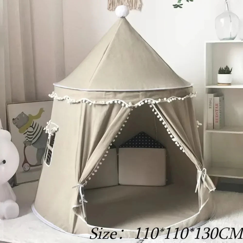 Canvas Play Teepee for Kids, Tool-Free Setup – Kidoriko