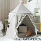Canvas Play Teepee for Kids, Tool-Free Setup – Kidoriko