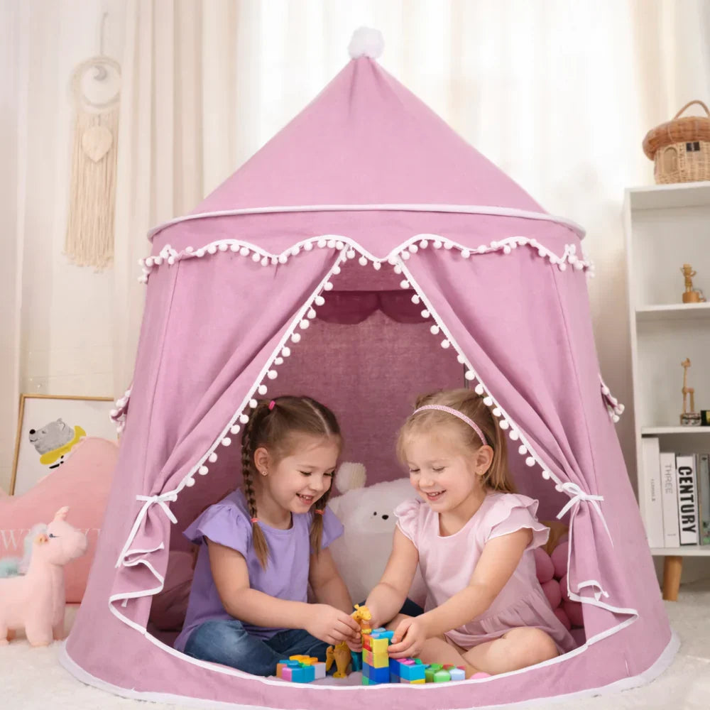 Canvas Play Teepee for Kids, Tool-Free Setup – Kidoriko
