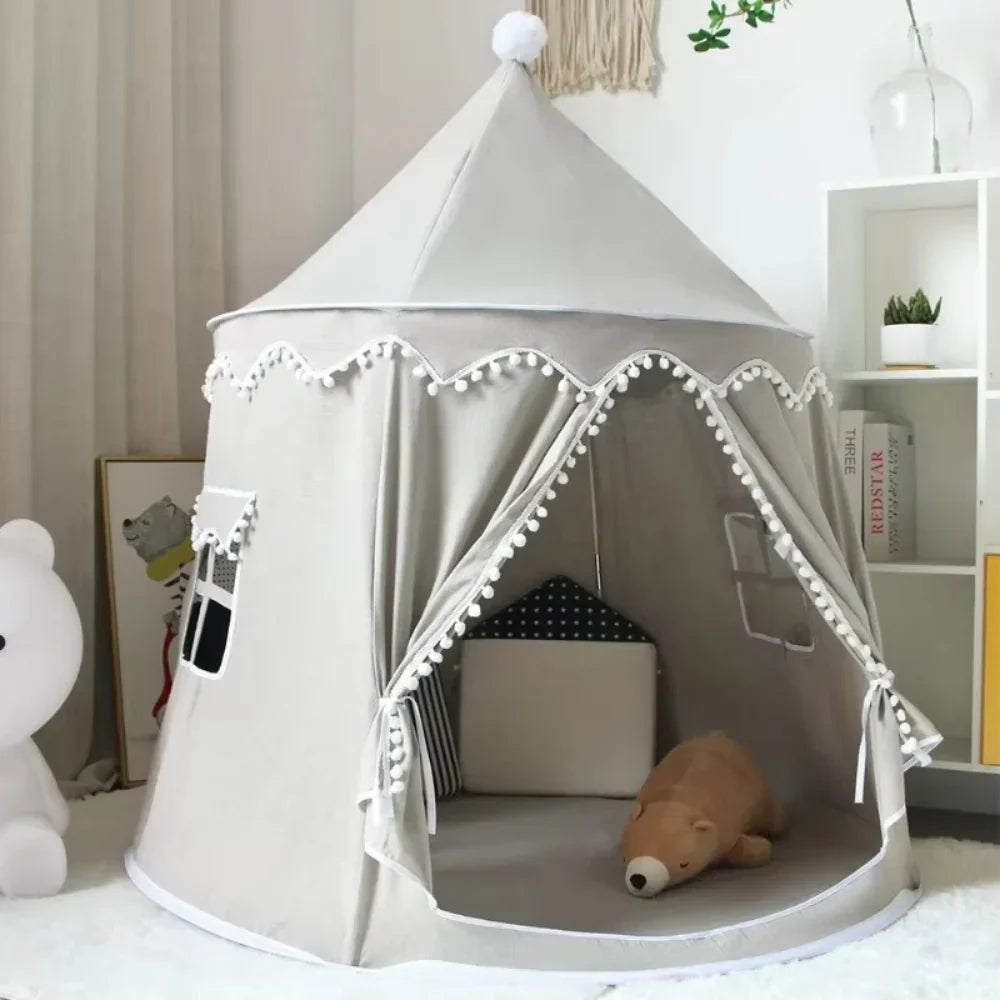 Canvas Play Teepee for Kids, Tool-Free Setup – Kidoriko